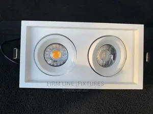 Double Downlight Slim Gimble Tiltable 2 X 9W