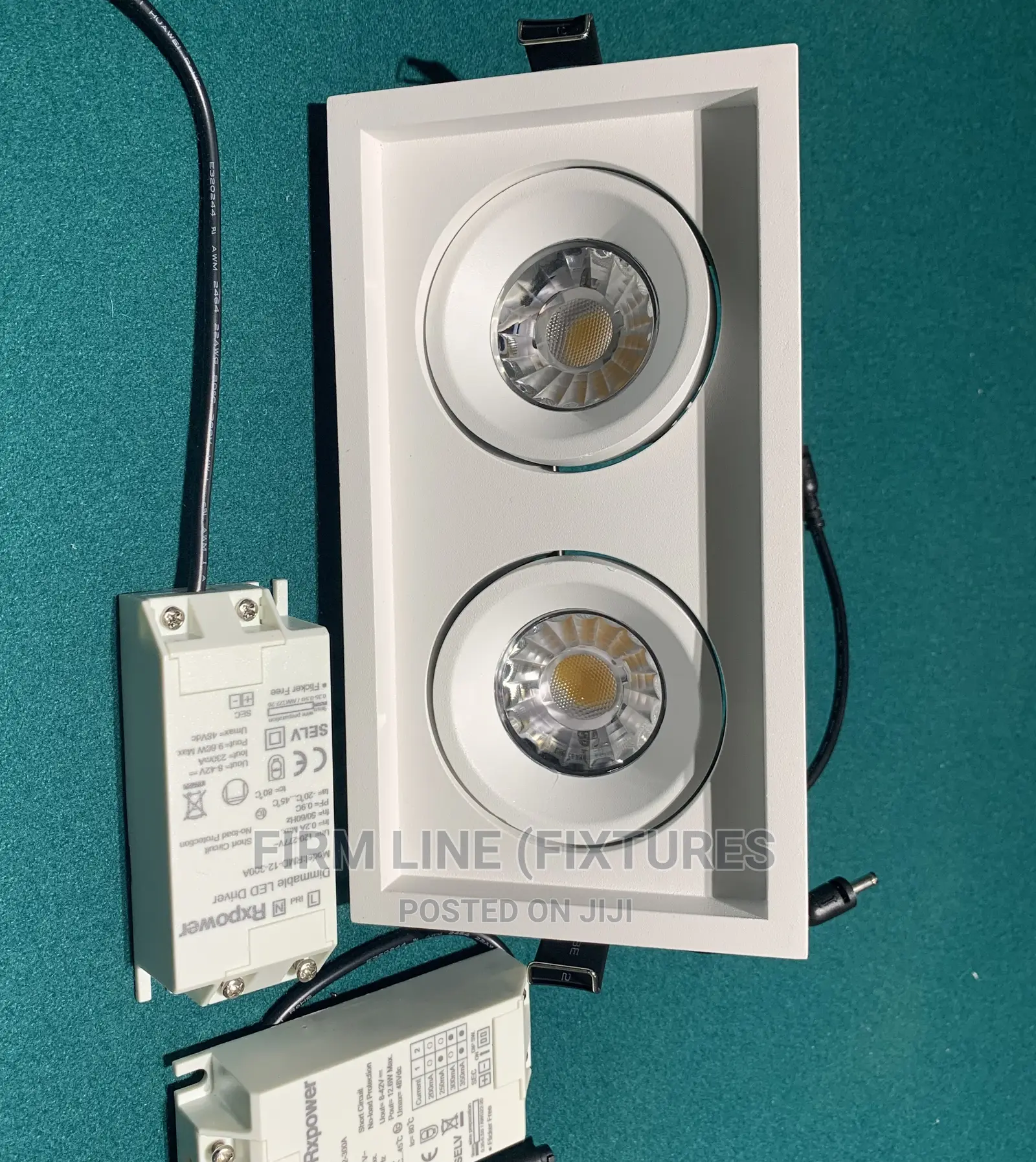 Double Downlight Slim Gimble Tiltable 2 X 9W