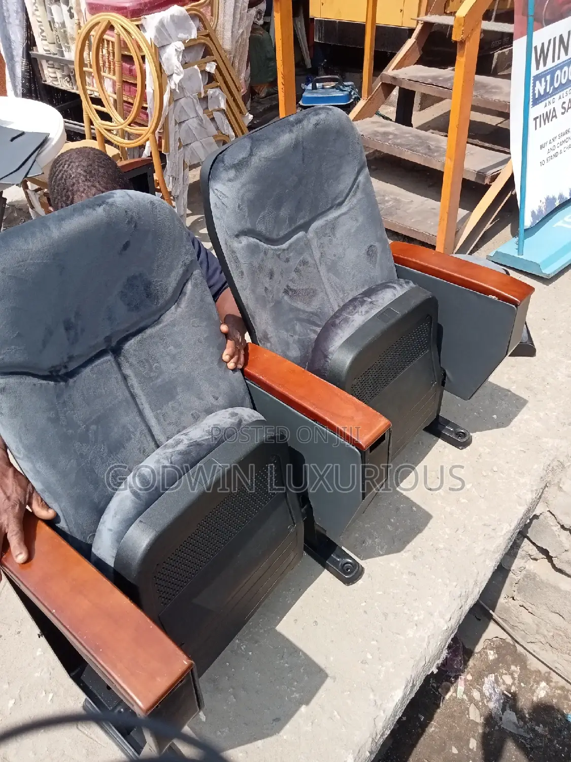 Gray Cinema Chairs