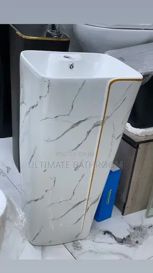 Carrara White Standing Basin