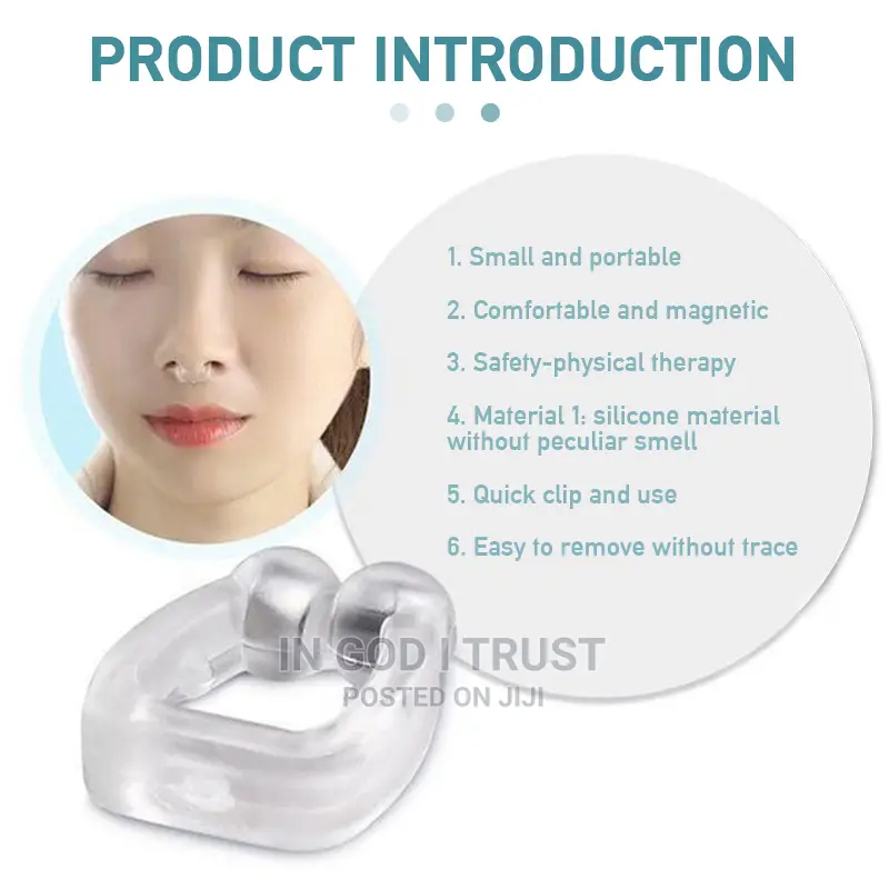 New Silicone Magnetic Anti Snore Stop Snoring Nose