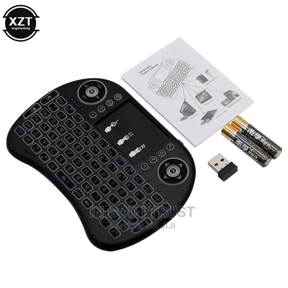 3 Color Backlit I8 Mini Wireless Keyboard 2.4ghz