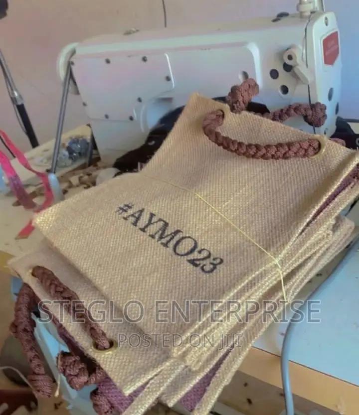 Mediym and Large Sixes Branded Jute Bags