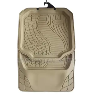 Universal Car Waterproof Car Floor Mats Cream Color