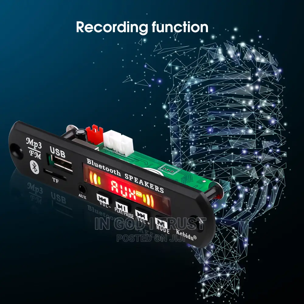 MP3 Player Decoder Board 5V 12V Bluetooth5.0 80W Amplifier