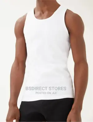 Marks and Spencer 3pk 100% Pure Cotton Sleeveless Men Vests.
