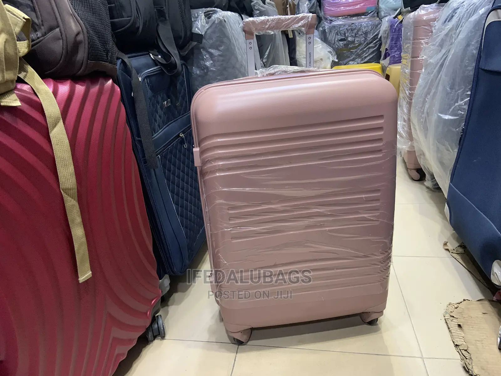 Medium Size Quality Unbreakable Rubber Plastic Luggage