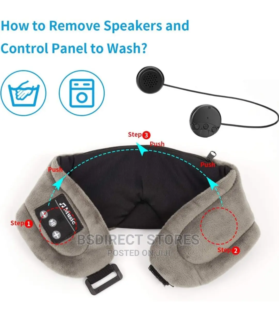 Wireless Sleep Musical Eye Mask Headphones USB Rechargeable