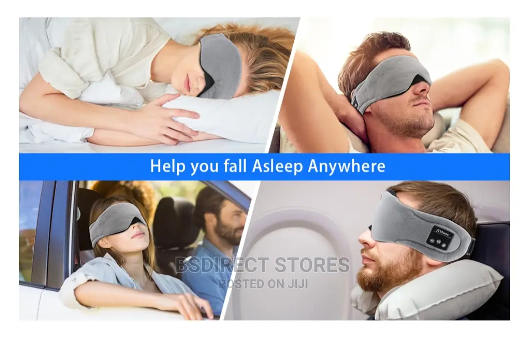 Wireless Sleep Musical Eye Mask Headphones USB Rechargeable