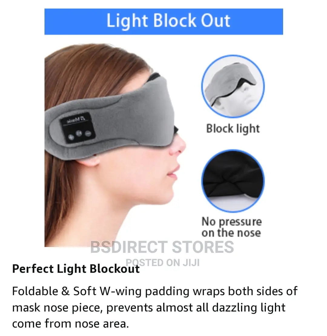 Wireless Sleep Musical Eye Mask Headphones USB Rechargeable
