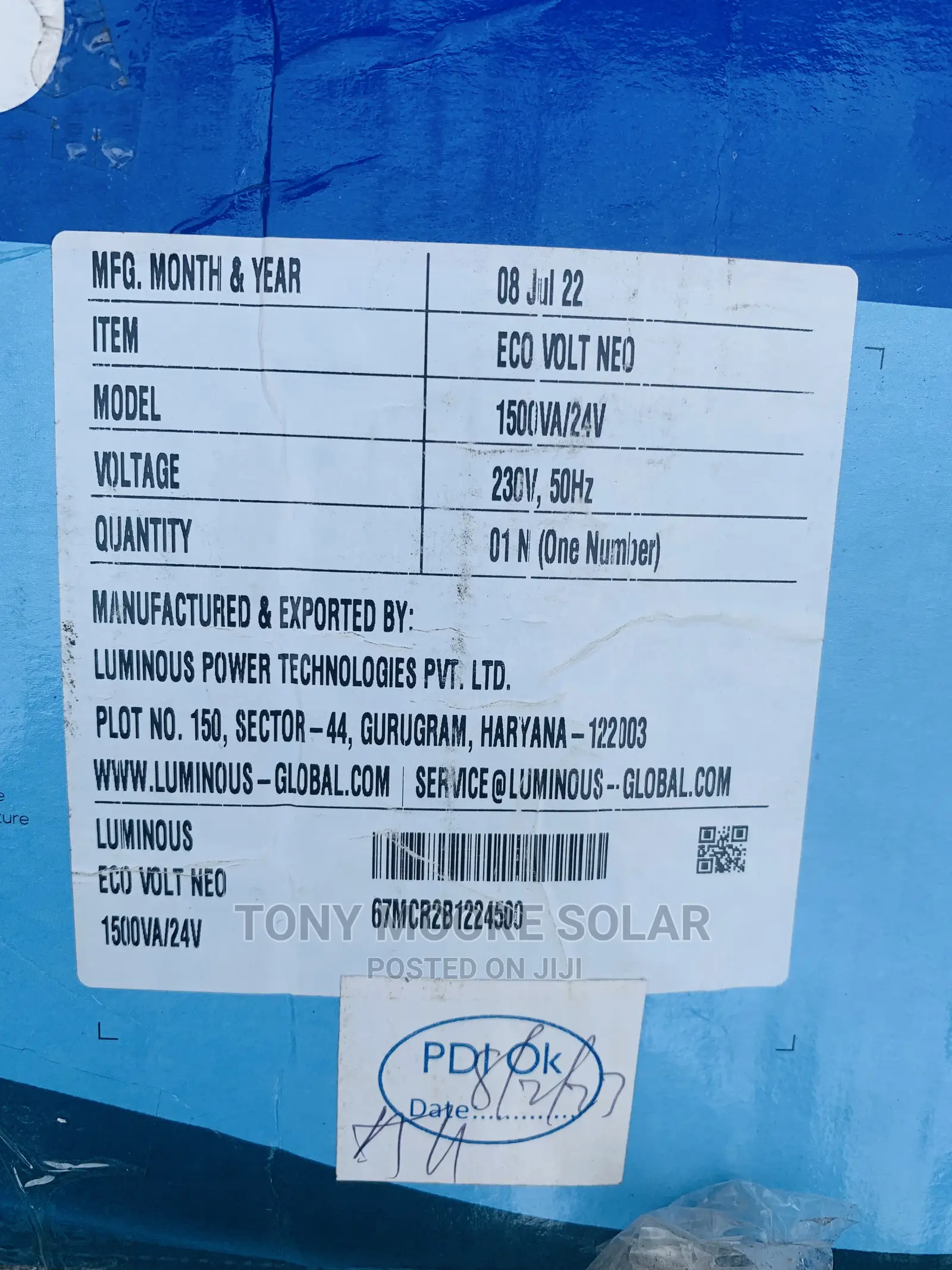 1.5kva 24v Luminous