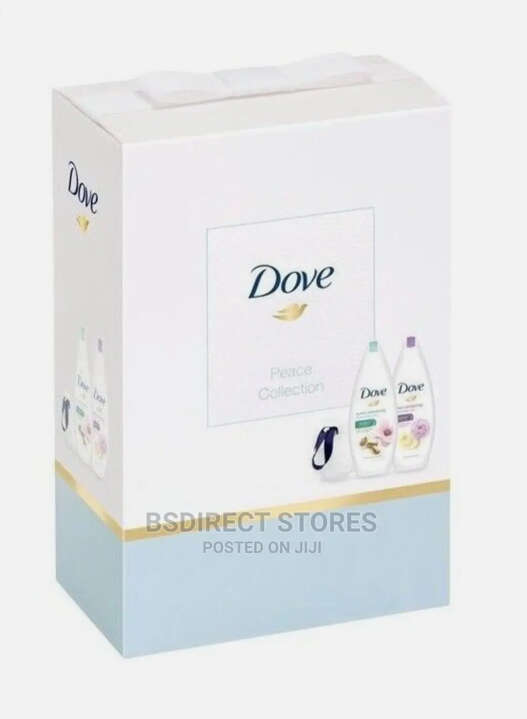 Dove Peace Collection Duo Gift Set With Luxury Shower Puff