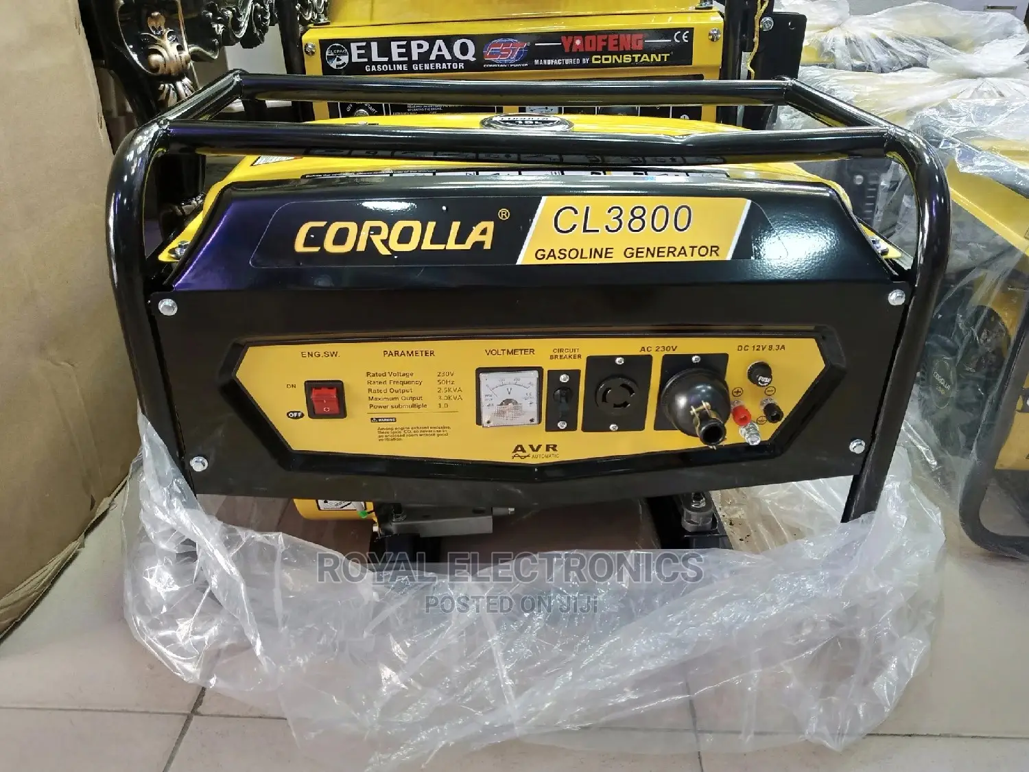 Original Quality Corolla 2.5kva/3kva Manual Generator