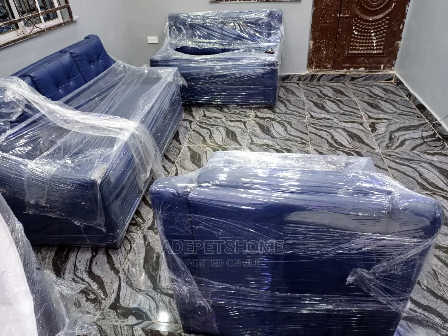 Complete Set Of Leather Sofas For Sale