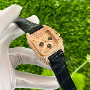 Cartier Unisex Leather Wristwatch