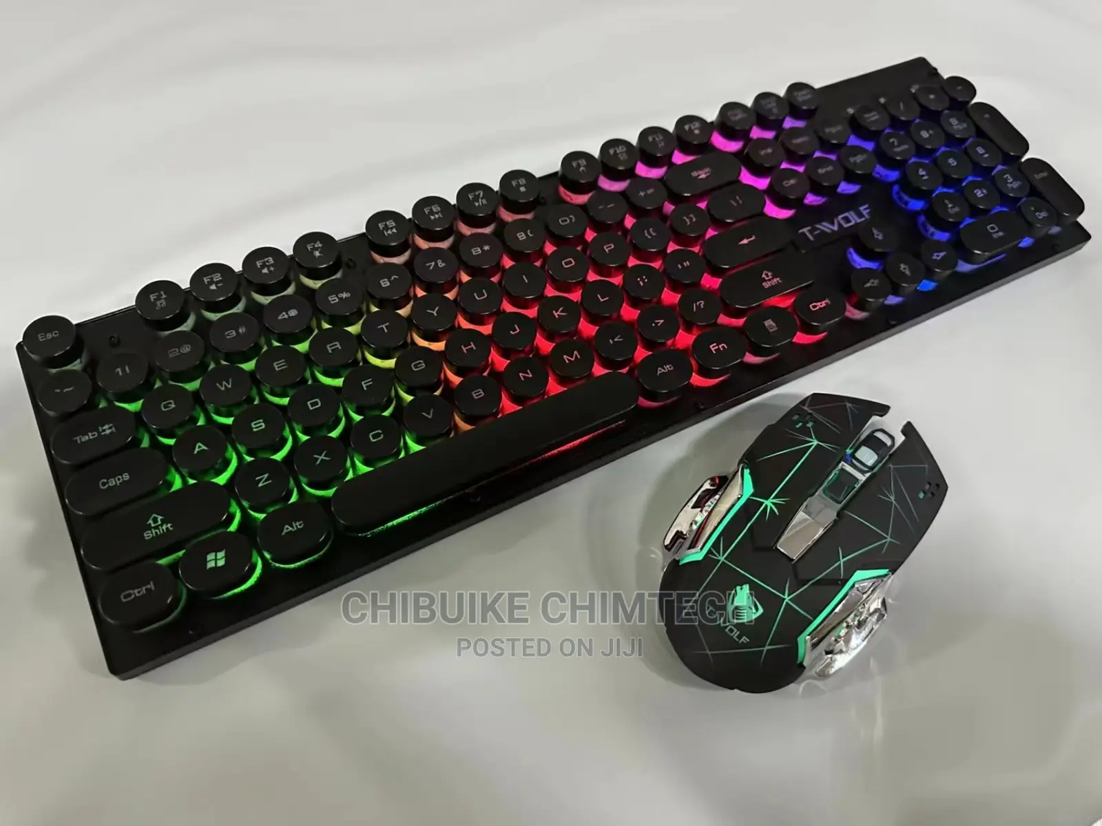 T-Wolf Tf-380 Wireless Keyboard and Mouse Rechargeable