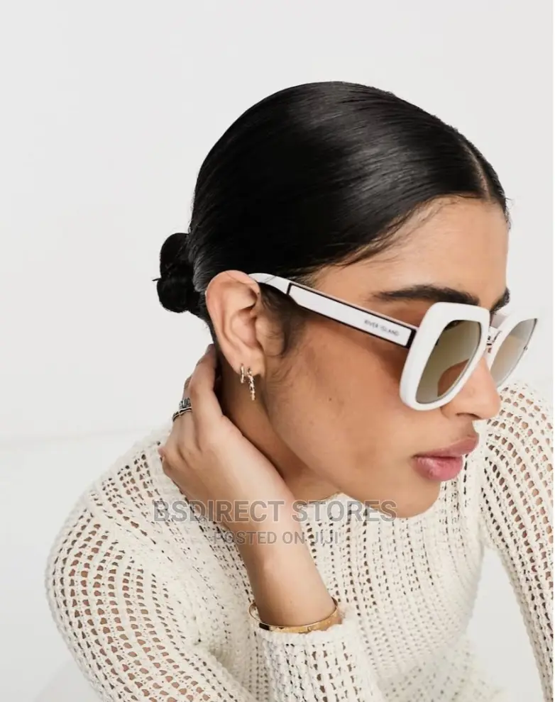 River Island WHITE Oversized Tinted Women's Sunglasses