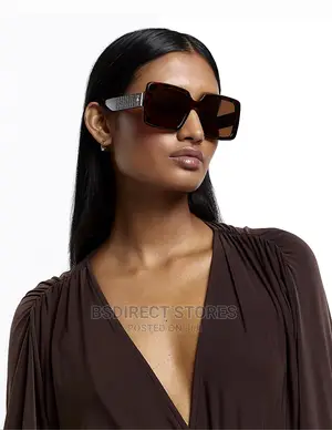 River Island Brown Oversized Women's Sunglasses