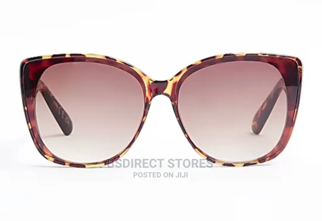 River Island Brown Oversized Cat Eye Women's Sunglasses