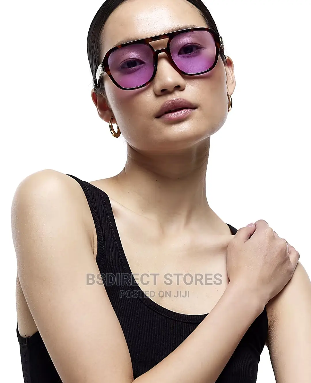 River Island Brown Tortoise Shell Aviator Women's Sunglasses
