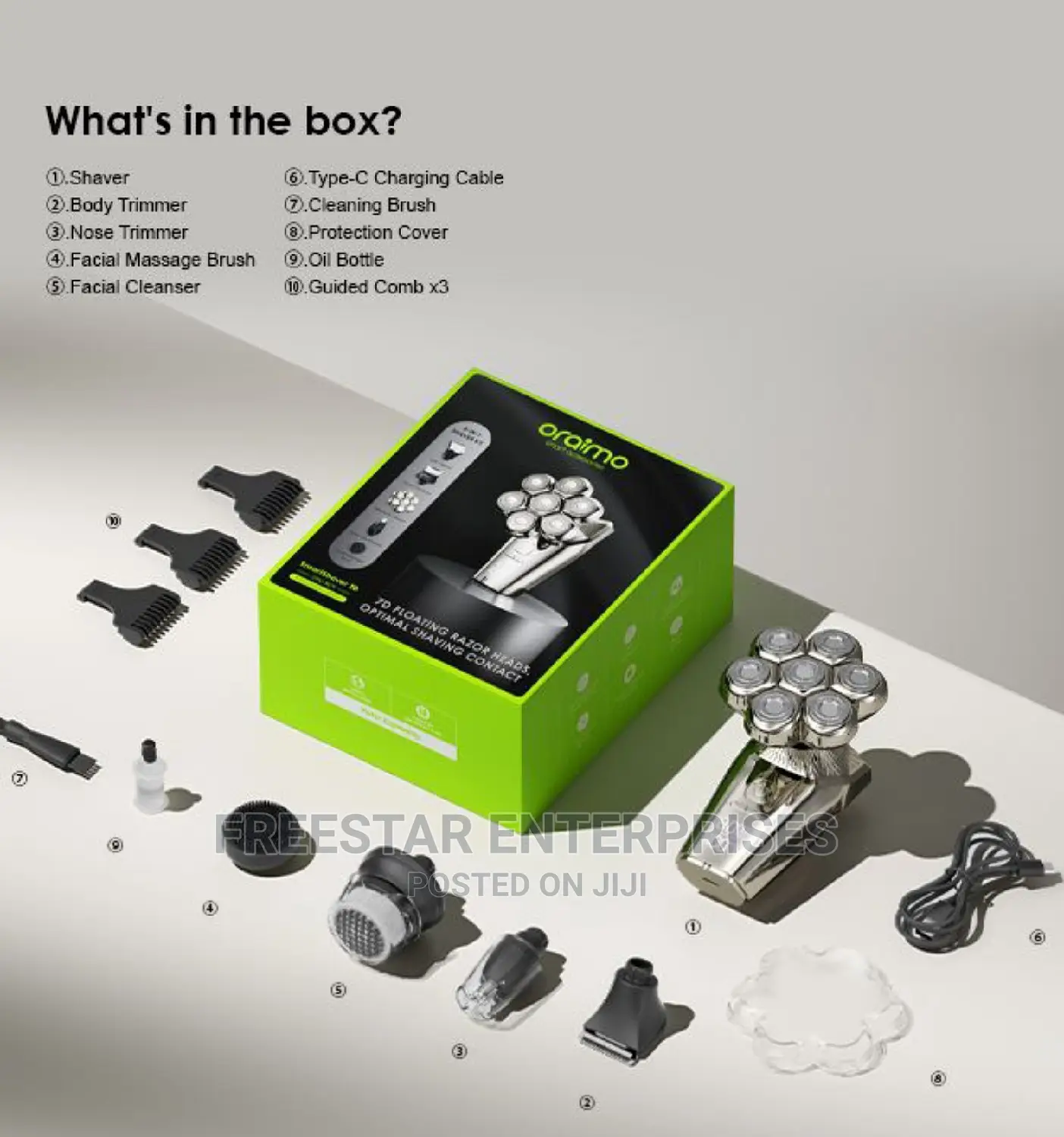 Oraimo 7D Smart Shaver. Oraimo Rotary Electric Shaver.