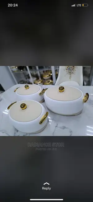 3 Pieces Dinner Set/Food Warmer