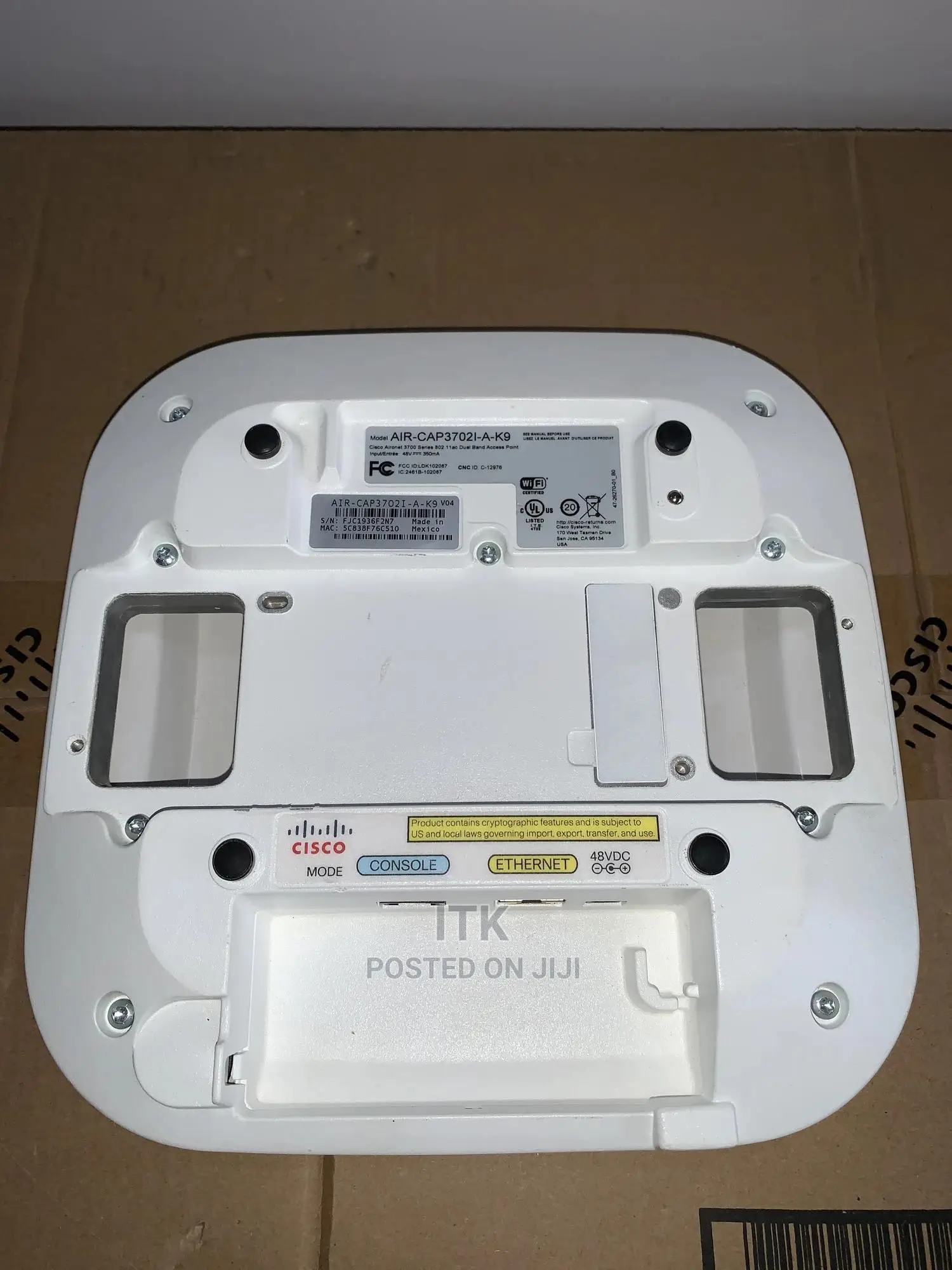 Cisco Air-Cap3702i-a- Access Point