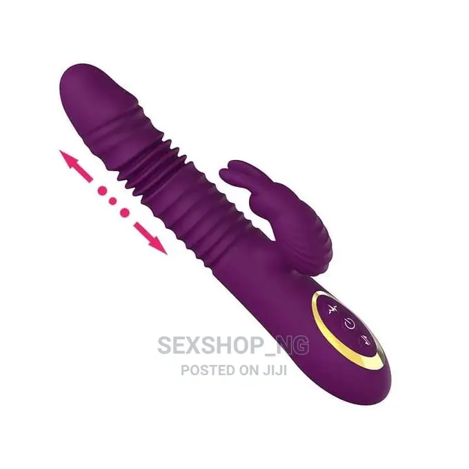 Thrusting Rabbit Vibrator Clitoris Stimulation Sex Toy
