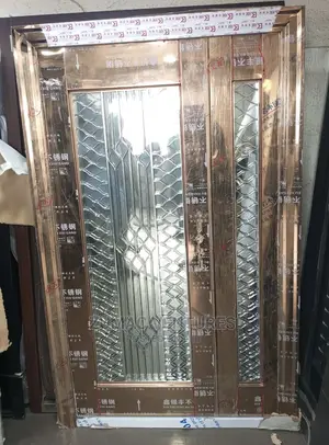 Rose Gold Glass Door