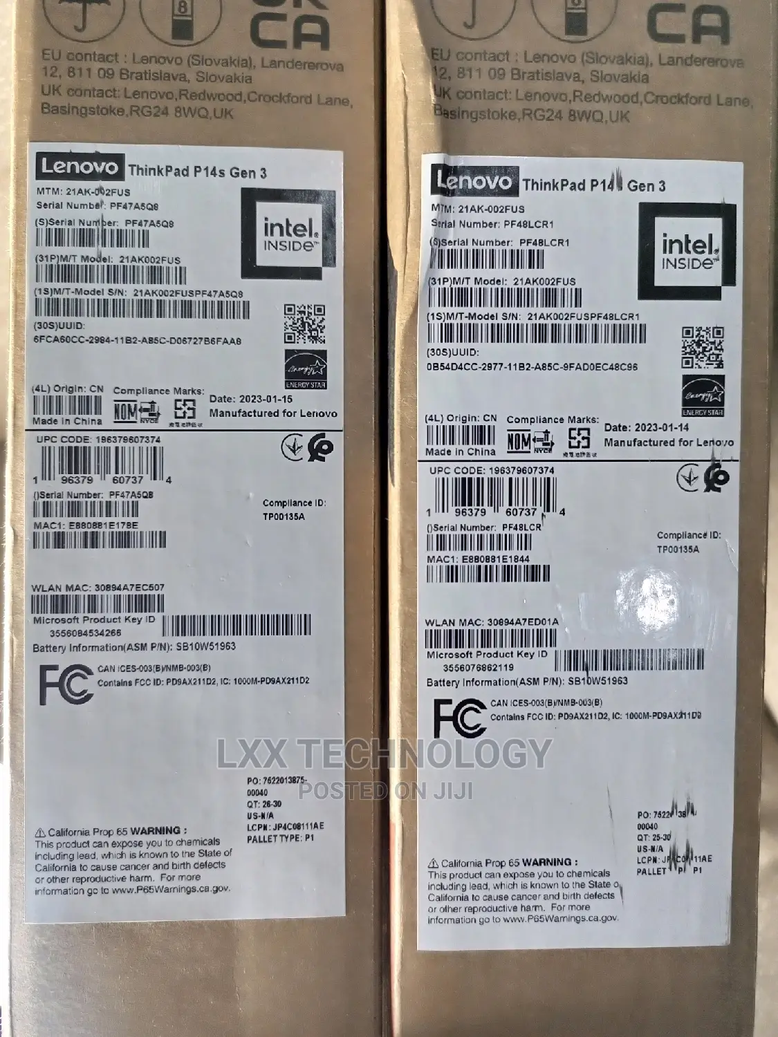 New Laptop Lenovo Thinkpad P14s 16GB Intel Core i7 SSD 512GB
