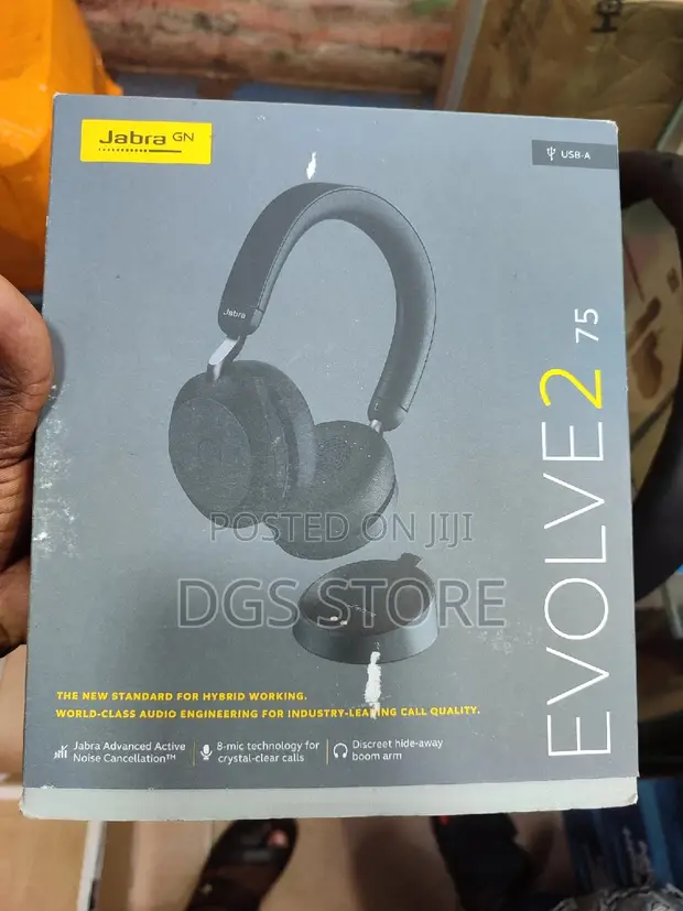 Jabra Evolve 75 PC Wireless/Usb Type A in Ikeja Headphones