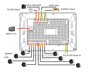 Smart Ceiling Speaker Amp With Voice Control, Wifi, BT, USB