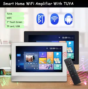 7" Two Zone Wifi Amplifier With Bluetooth, USB and Remote