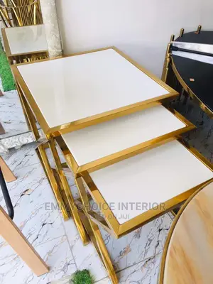3 in 1 Side Stool Marble Top