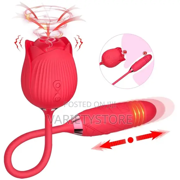 Rose Toy Dildo Thrusting Vibrator Clitoris Sucker Stimulator for sale