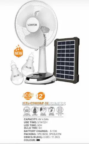 Lontor Rechargeable Fan and Panel