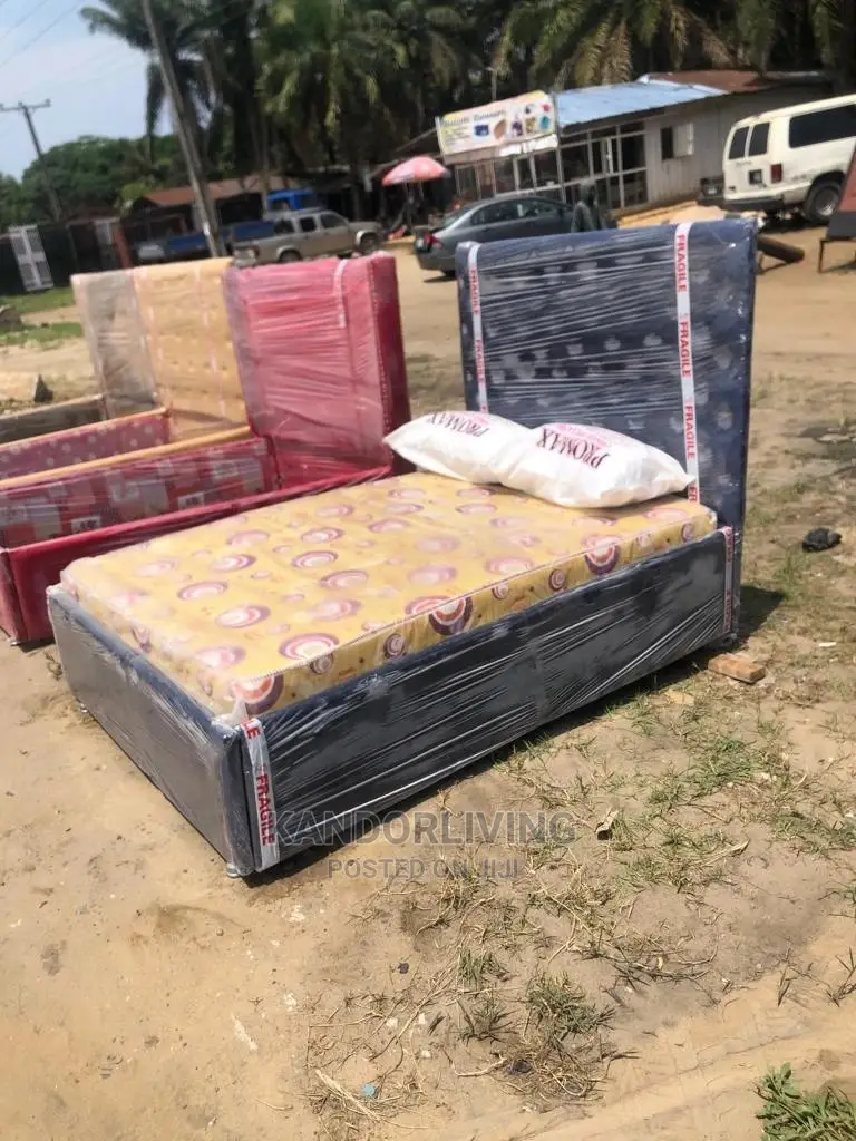 Padded Bedframe With Mattress