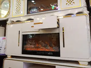 Pure White Modern Firedisplay Tv Stand