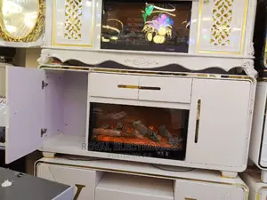 Top Class Pure White Modern Firedisplay Tv Stand