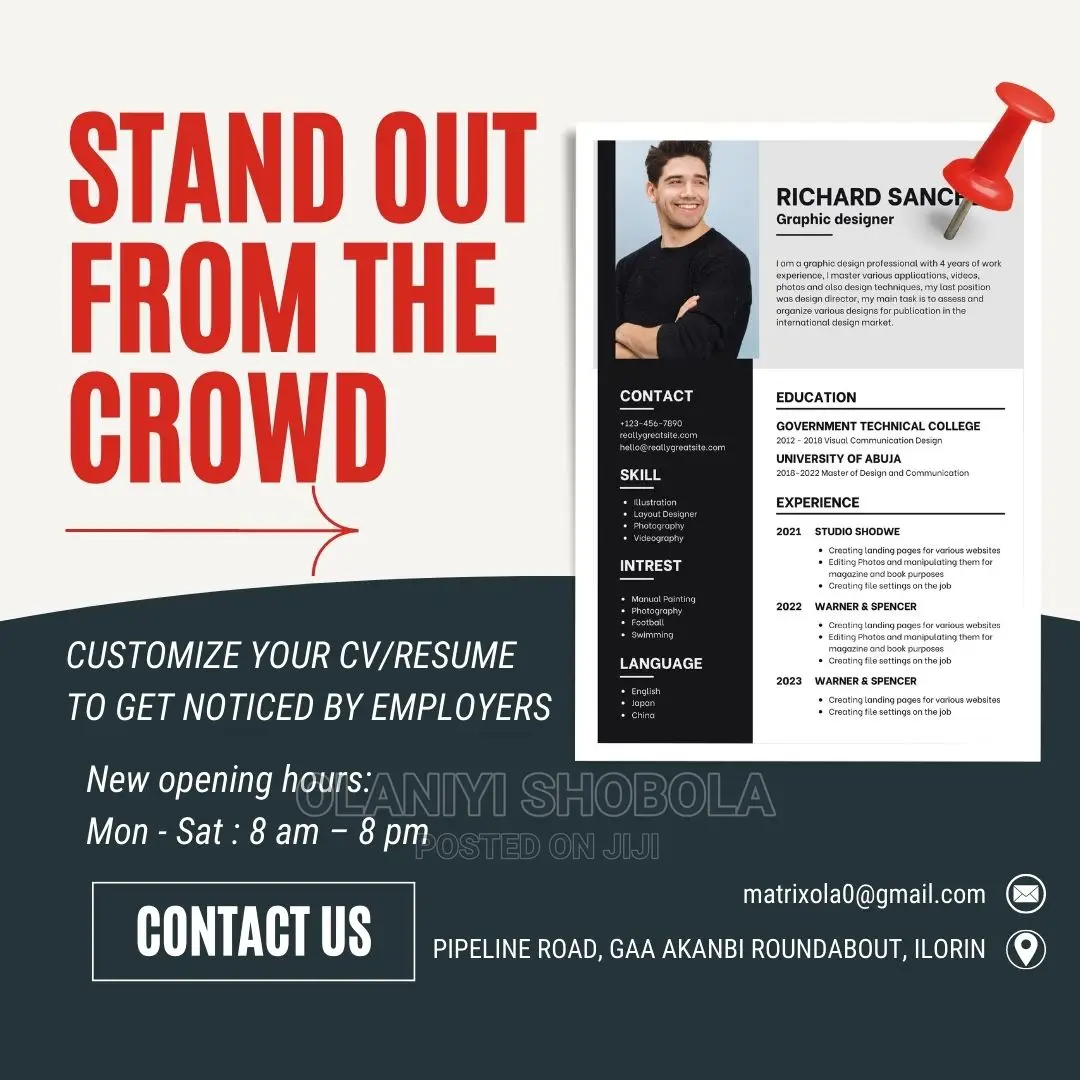 Professional Cv/Resume Writing