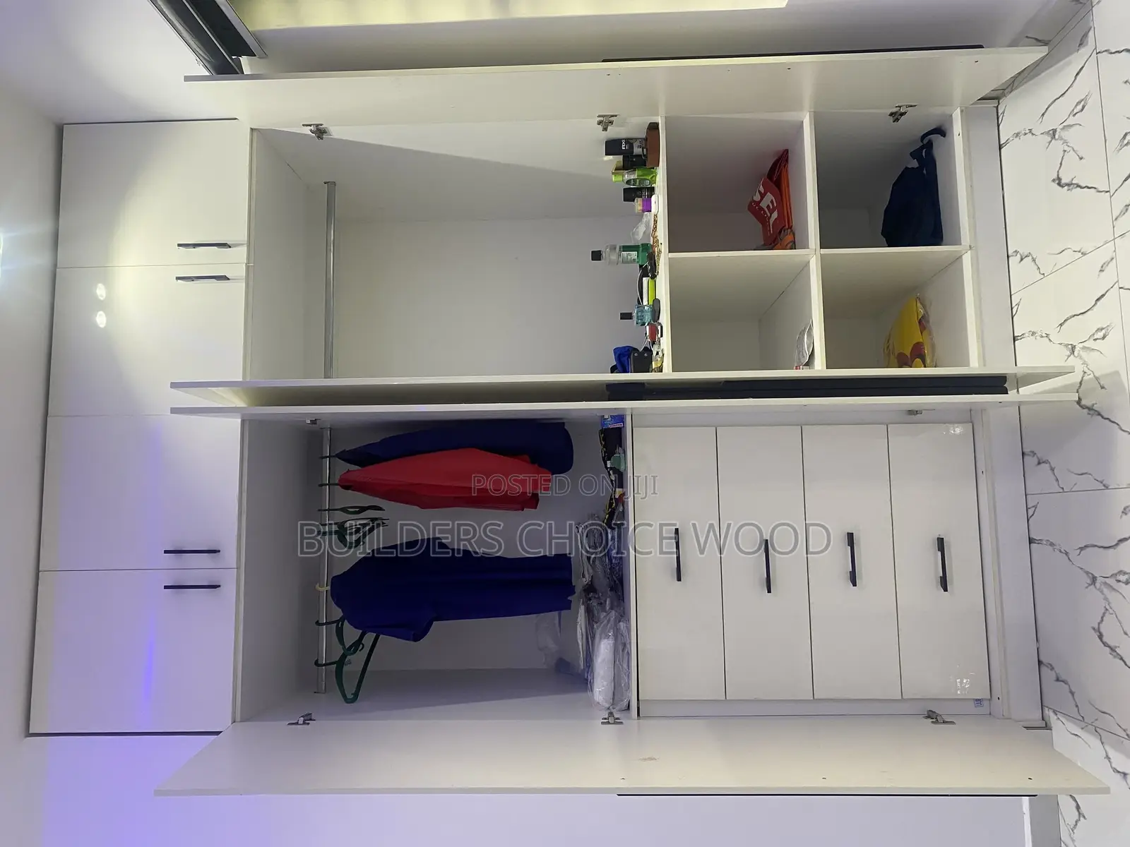 Wardrobe With Glossy Surface