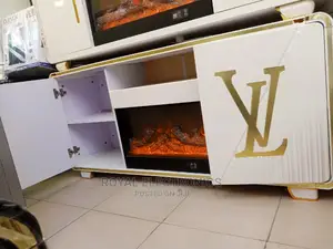 Brand New LV Tv Stand With Fire Display