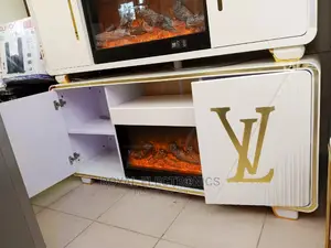 Brand New LV Tv Stand With Fire Display