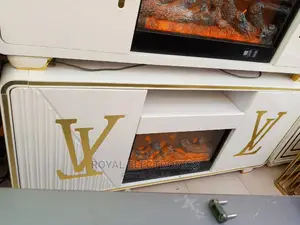Classic Lv Tv Stand With Fire Display