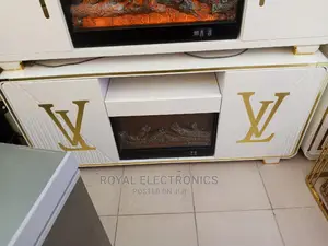 Latest Lv Tv Stand With Fire Display