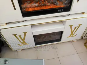 Authentic Lv Tv Stand With Fire Display