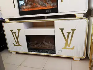 Top Class Lv Tv Stand With Fire Display