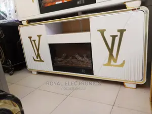 World Class Lv Tv Stand With Fire Display