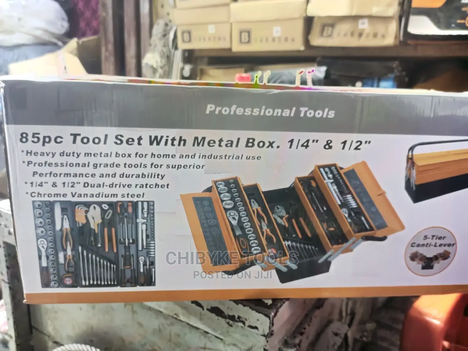 85 Pieces Complete Quality Mechanic Tools Box