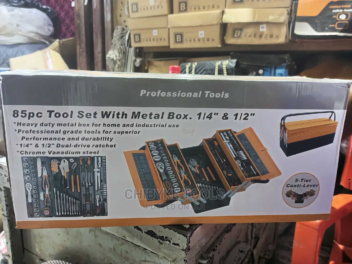 85 Pieces Complete Quality Mechanic Tools Box